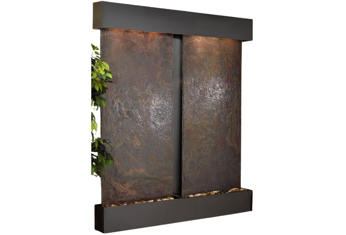 Cottonwood Falls-Square-Blackened copper-Multi-Color Natural Slate