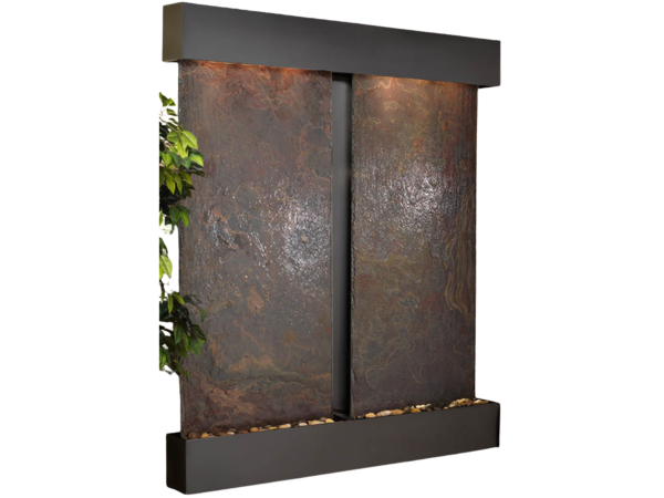 Cottonwood Falls-Square-Blackened copper-Multi-Color Natural Slate