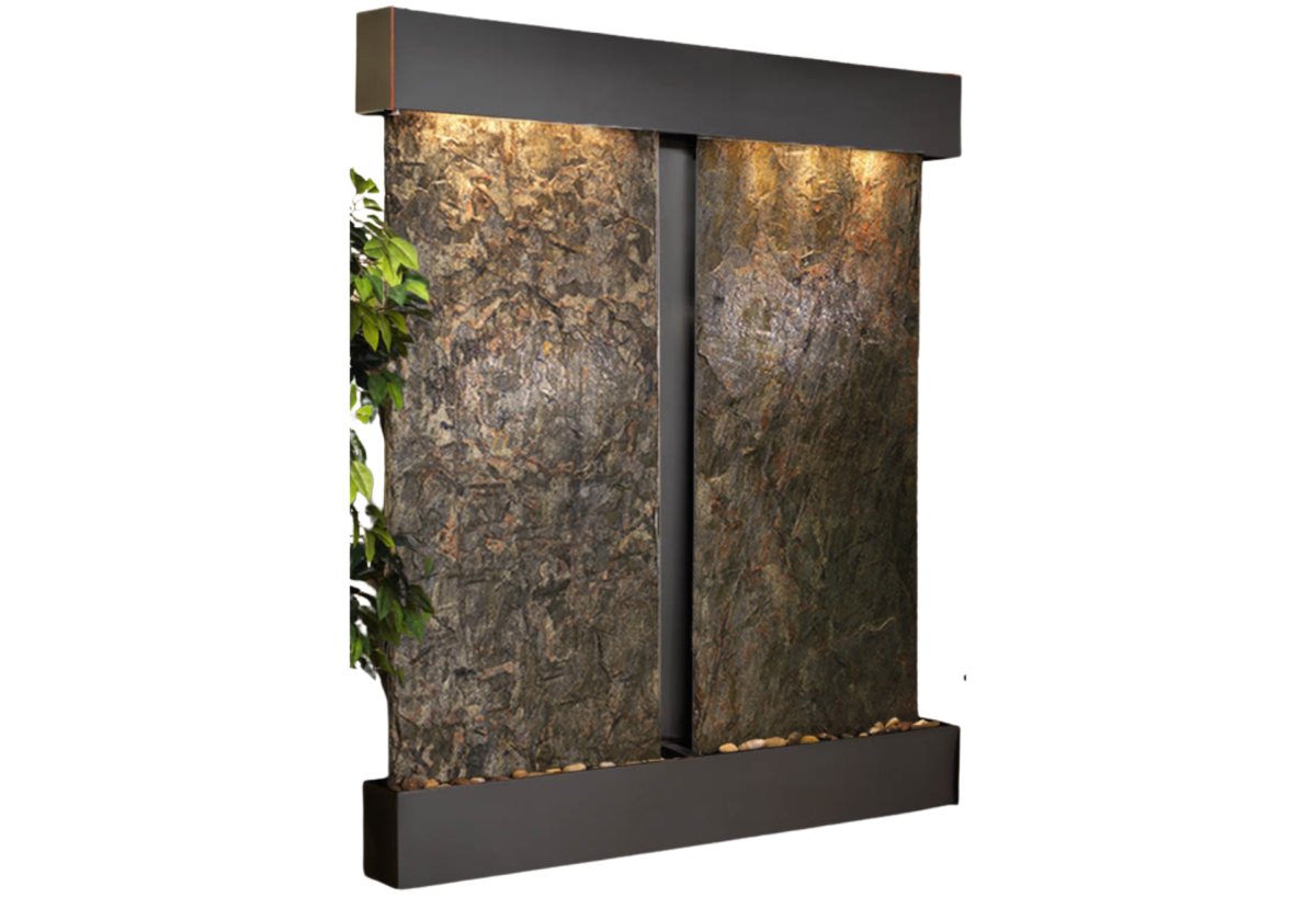 Cottonwood Falls-Square-Blackened copper-Green Natural Slate