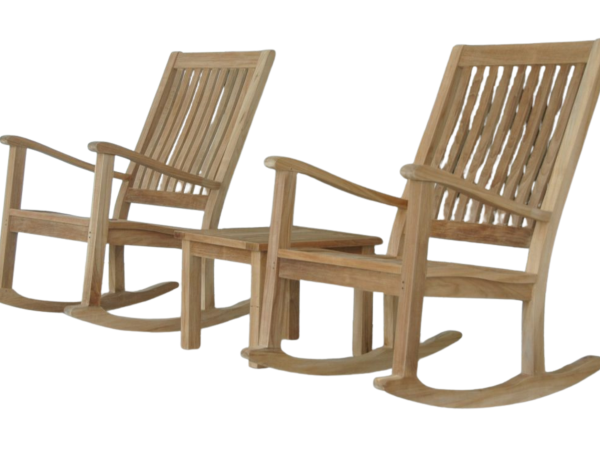 Del-Amo Bahama 3-Pieces Set with Square Side Table