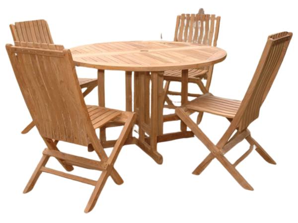 Butterfly Comfort 5-Pieces Dining Table Set