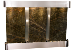 Olympus Falls-Round-Stainless Steel-Green Marble