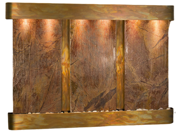 Olympus Falls-Round-Rustic Copper-Brown Marble