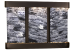 Olympus Falls-Round-Blackened Copper-Black Spider Marble