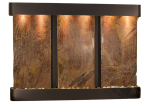 Olympus Falls-Round-Blackened Copper-Brown Marble