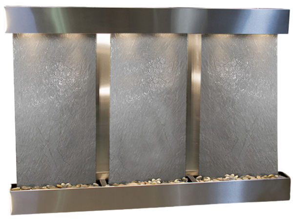 Olympus Falls-Square-Stainless Steel-Black Featherstone