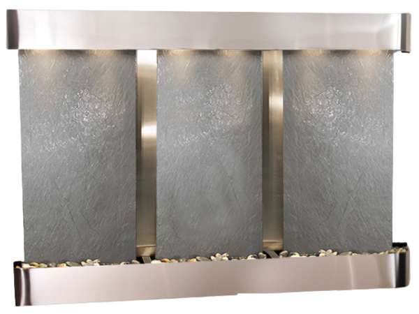 Olympus Falls-Round-Stainless Steel-Black Featherstone