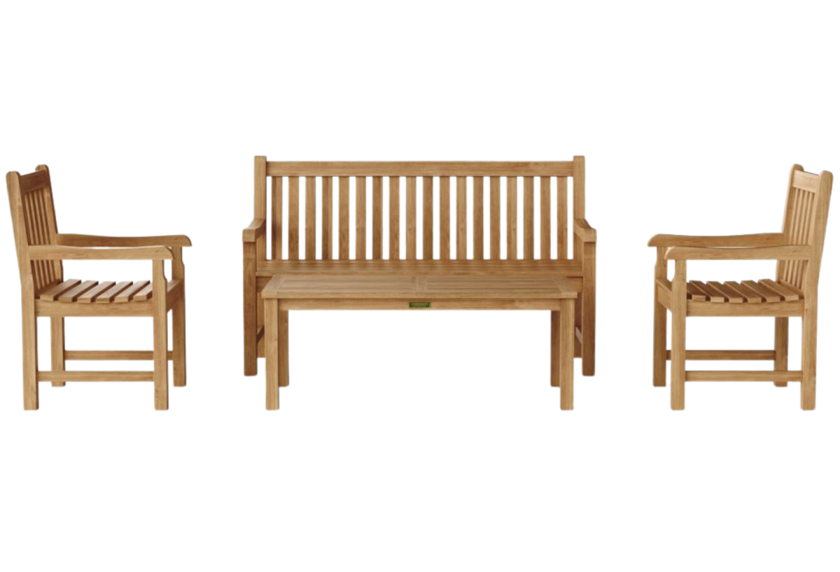 Classic 3-Seater 4-Pieces Conversation Set