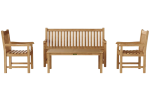 Classic 3-Seater 4-Pieces Conversation Set
