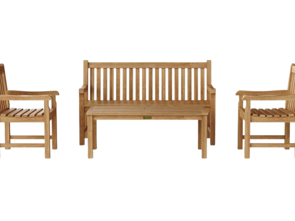 Classic 3-Seater 4-Pieces Conversation Set