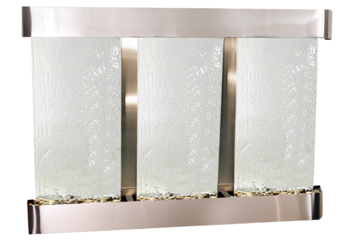 Olympus Falls-Round-Stainless Steel-Silver Mirror