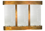 Olympus Falls-Round-Rustic Copper-Silver Mirror