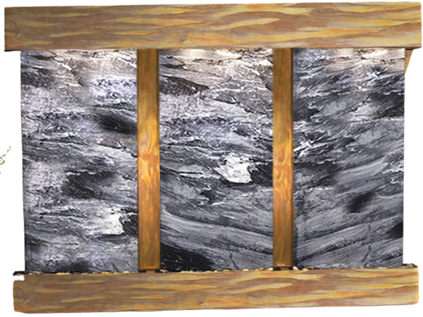 Olympus Falls-Square-Rustic Copper-Black Spider Marble