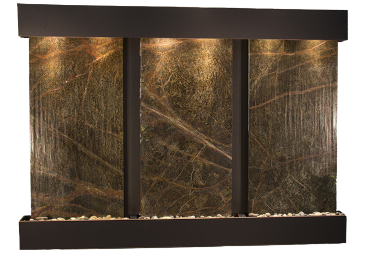 Olympus Falls-Square-Blackened Copper-Green Marble