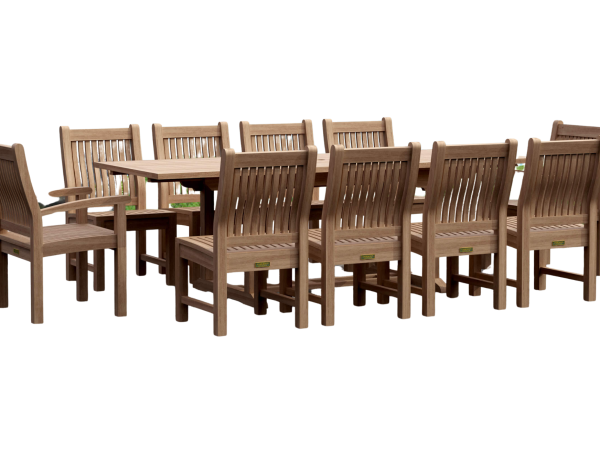 Bahama Sahara 11-Pieces 8′ Rectangular Dining Set