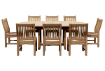 Bahama Sahara 9-Pieces 87″ Oval Dining Set