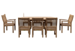 Bahama Sahara 9-Pieces 78″ Oval Dining Set