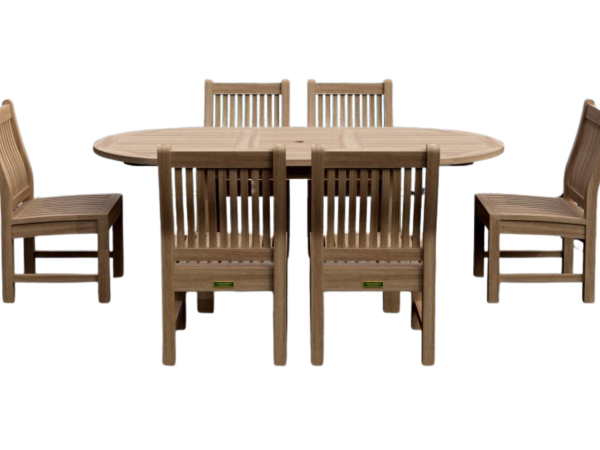 Bahama Sahara 7-Pieces 8′ Rectangular Dining Set