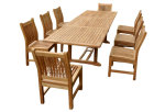 Bahama Sahara 9-Pieces 10′ Rectangular Dining Set