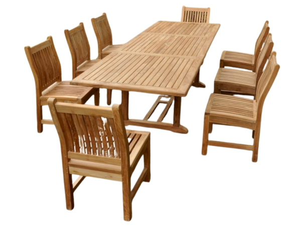Bahama Sahara 9-Pieces 10′ Rectangular Dining Set