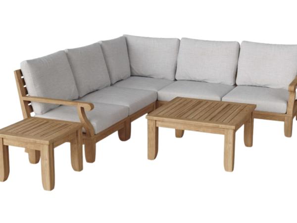 Riviera Luxe 7-Pieces Modular Set with Square Tables