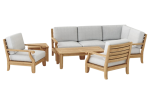 Riviera Luxe 7-Pieces Modular Set With Rectangular Table A