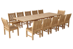Valencia Sahara 13-Pieces Rectangular Dining Set