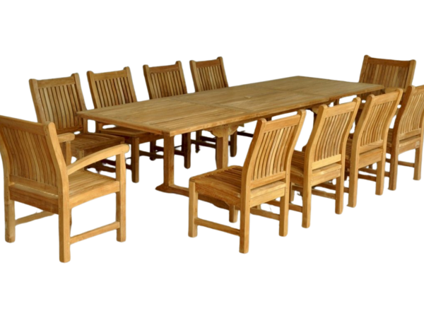 Bahama Sahara 11-Pieces 10′ Rectangular Dining Set