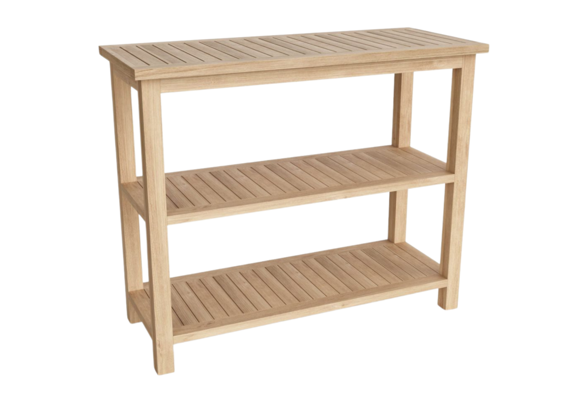 Towel Console w 2 Shelves Table