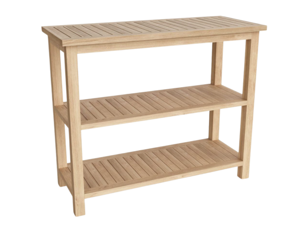 Towel Console w 2 Shelves Table