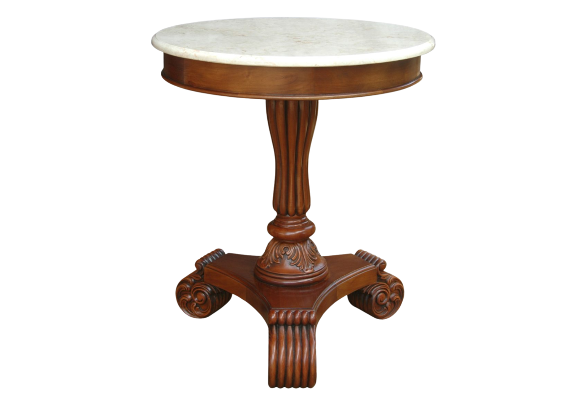 Bella Side Table w Marble Top