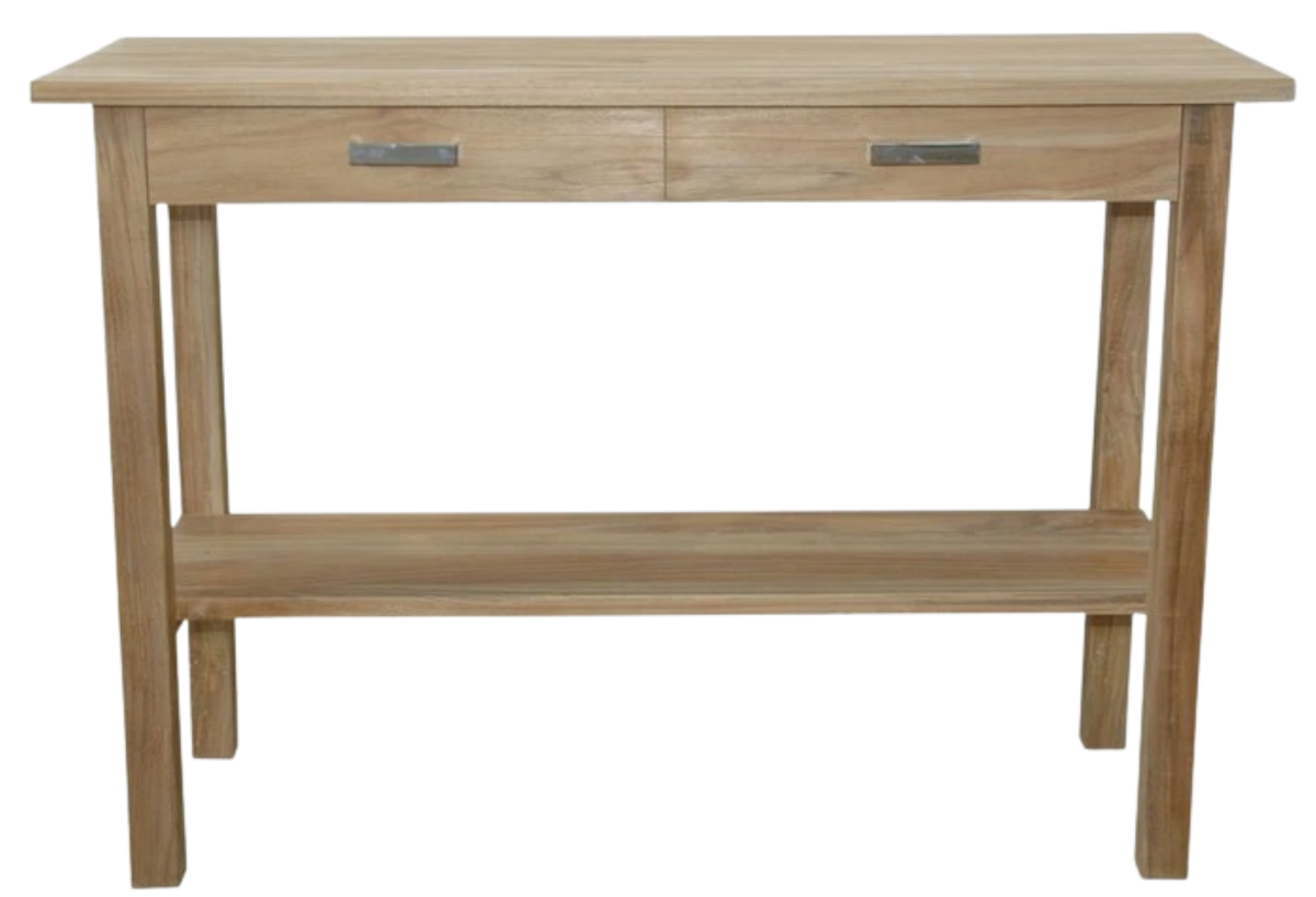 Atlanta Rectangular Serving Table w 2 Drawers and 1 Shelf