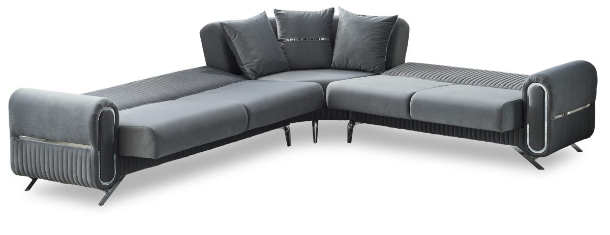 Royal Sectional – Light Gray | Elegant Comfort for Modern Living