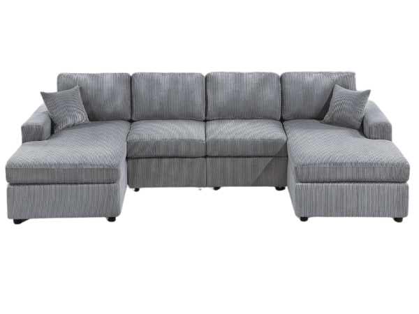 DOUBLE CHAISE SECTIONAL – FOG