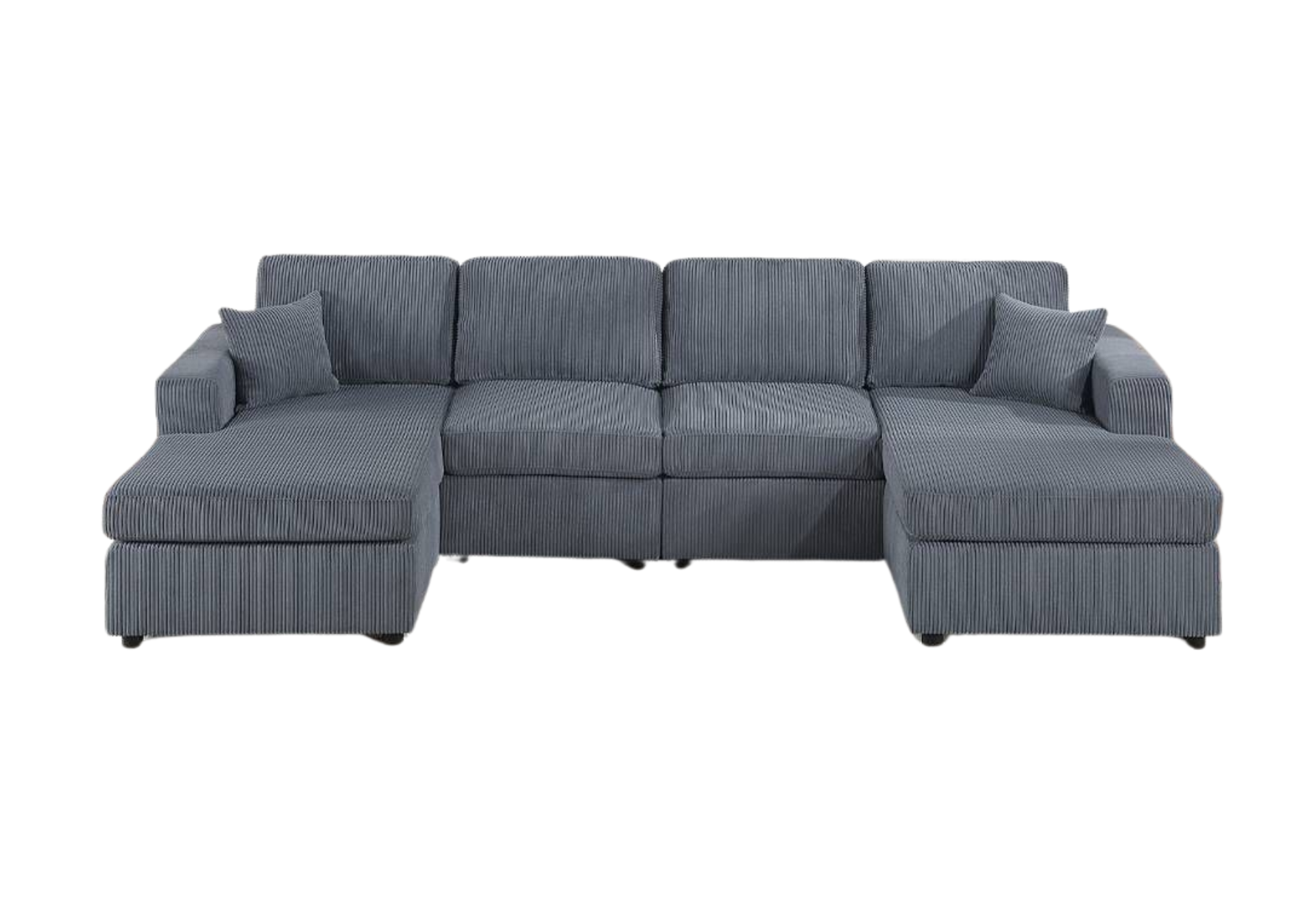 DOUBLE CHAISE SECTIONAL – DARK GRAY