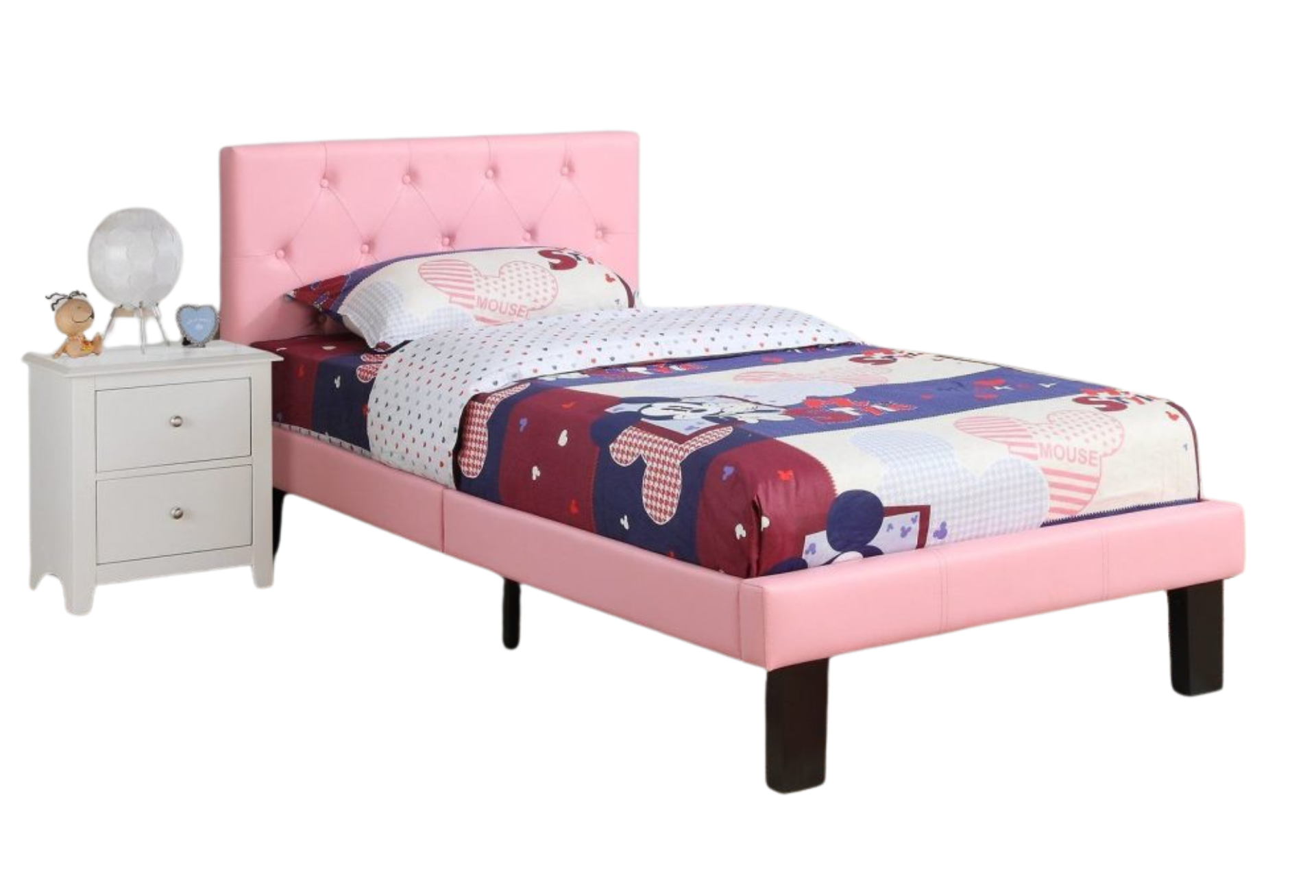 PINK TWIN BED