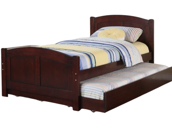 CHERRY TWIN BED W/TRUNDLE