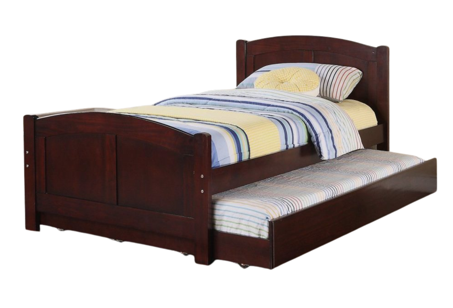CHERRY TWIN BED W/TRUNDLE