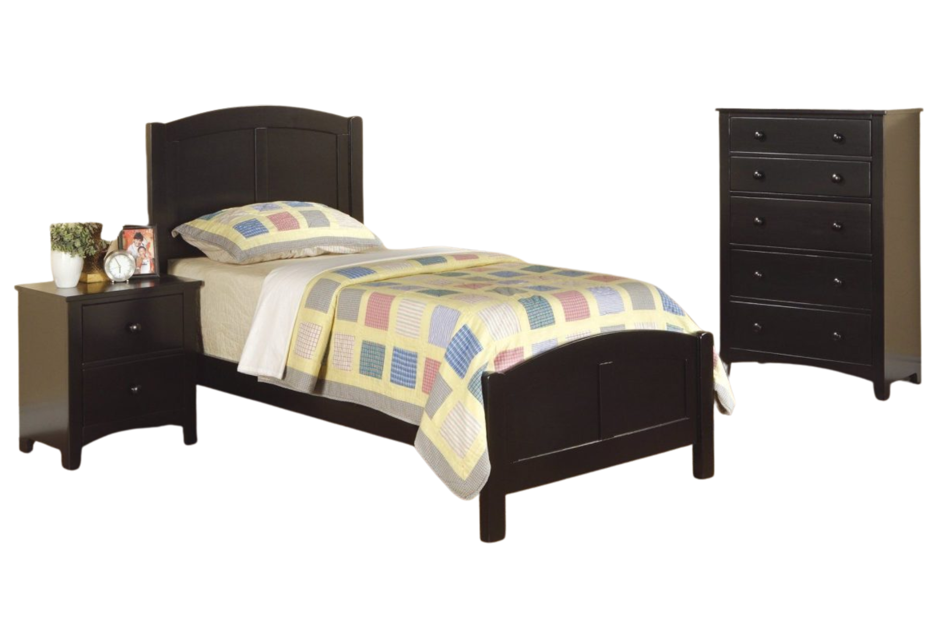 BLACK FULL BED