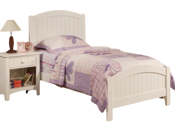 WHITE FULL BED