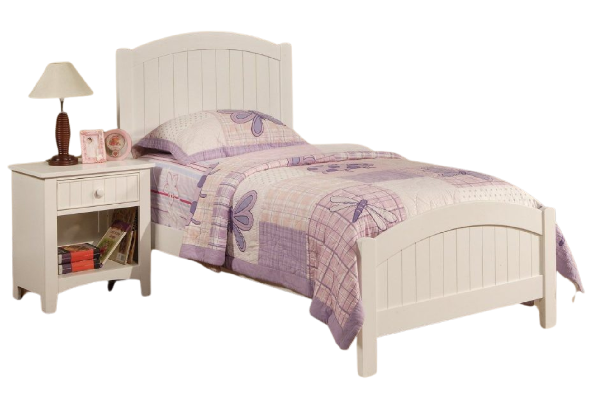 WHITE FULL BED