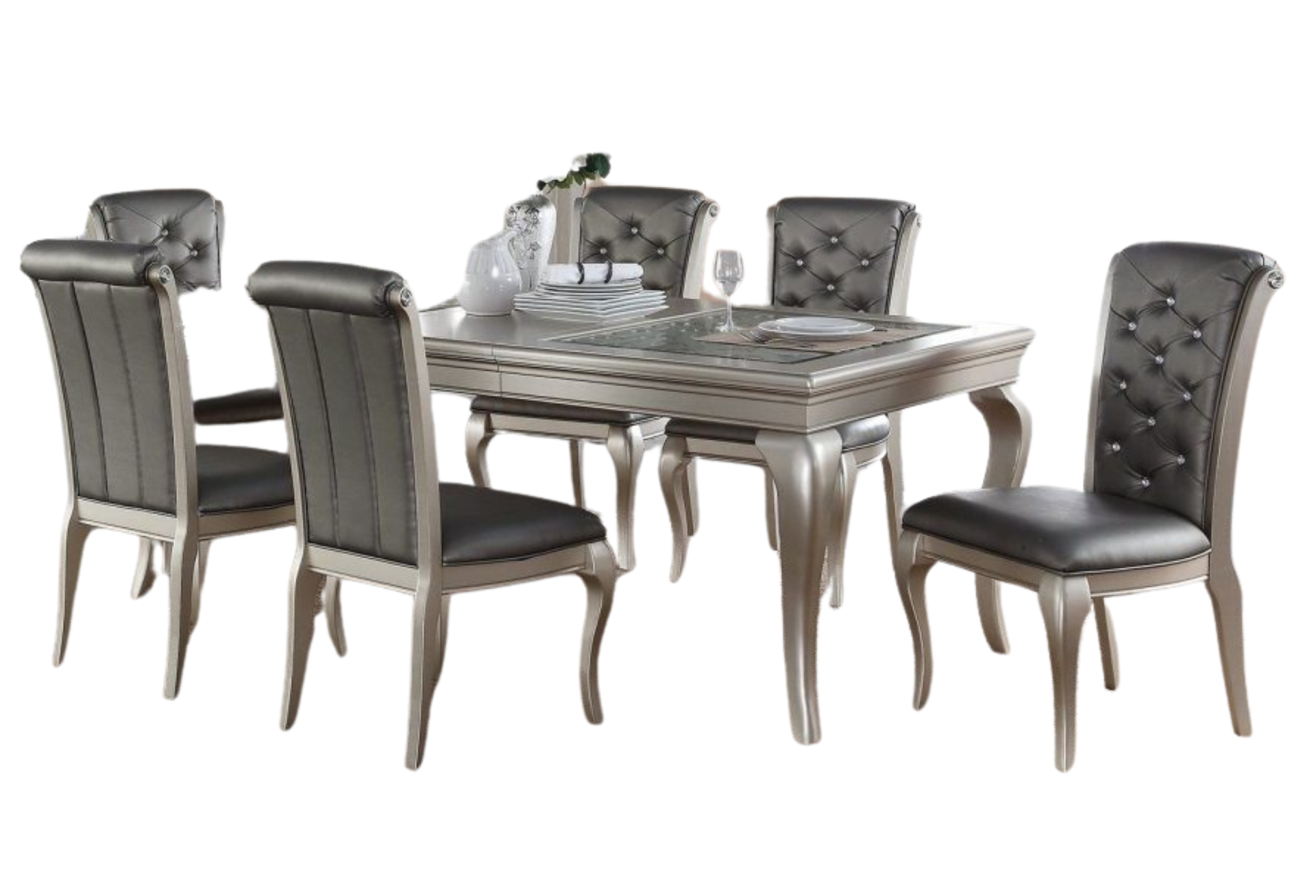 SILVER DINING TABLE (ONLY TABLE)