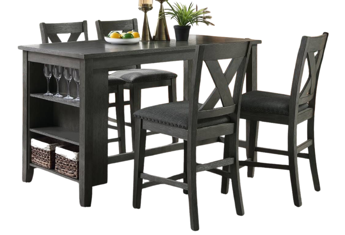 GREY COUNTER HIGH DINING CHAIR FOR 2488 (ONLY CHAIR)