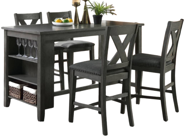 GREY COUNTER HIGH DINING CHAIR FOR 2488 (ONLY CHAIR)