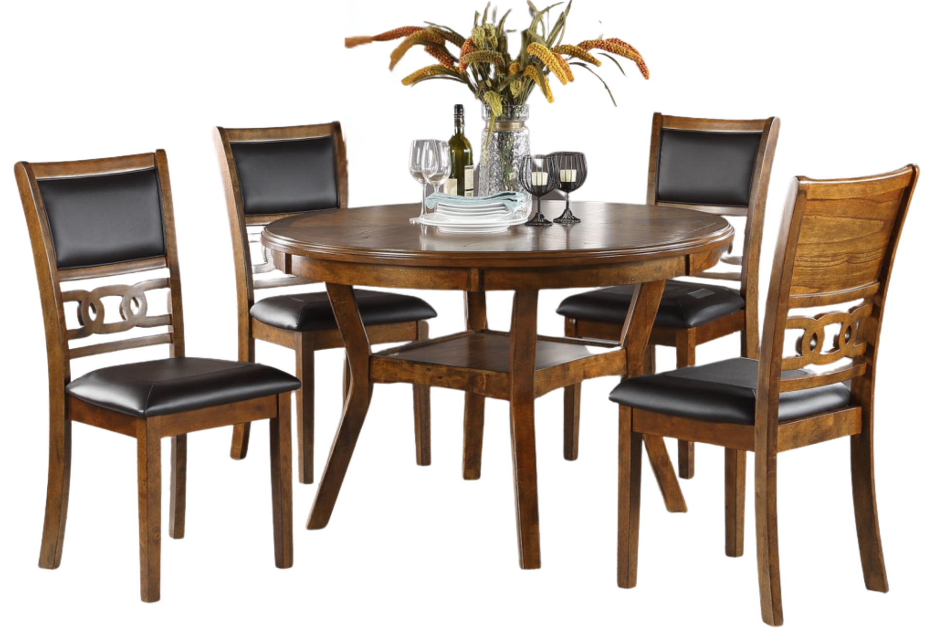 DINING TABLE WALNUT FINISH (ONLY TABLE)