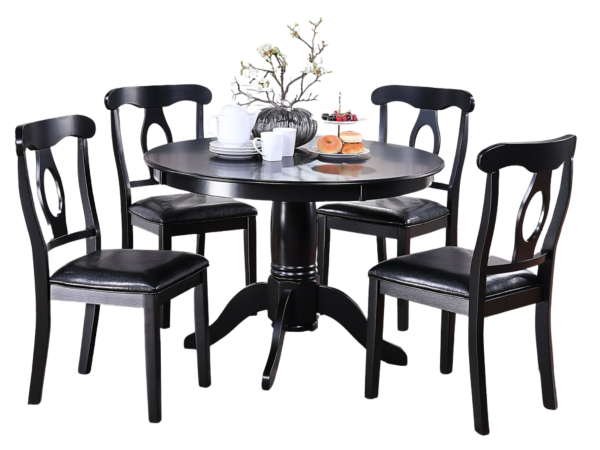 5PC DINING SET BLACK