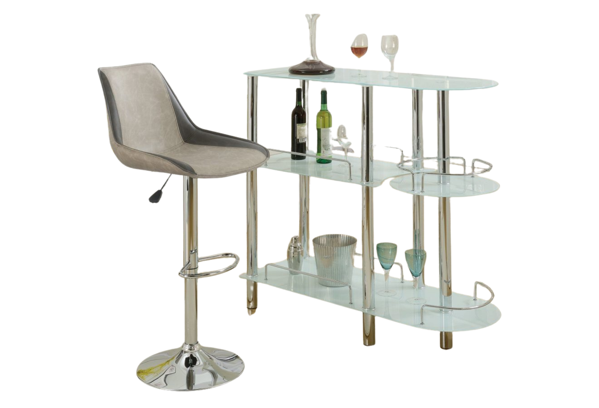 BAR STAND WHITE