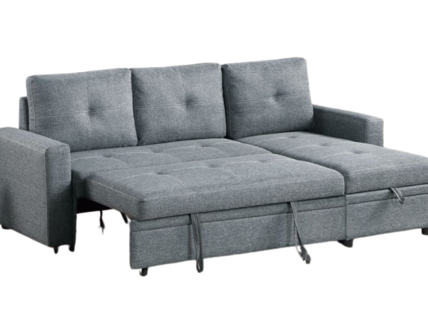 CONVERTIBLE SOFA IVORY CORDUROY