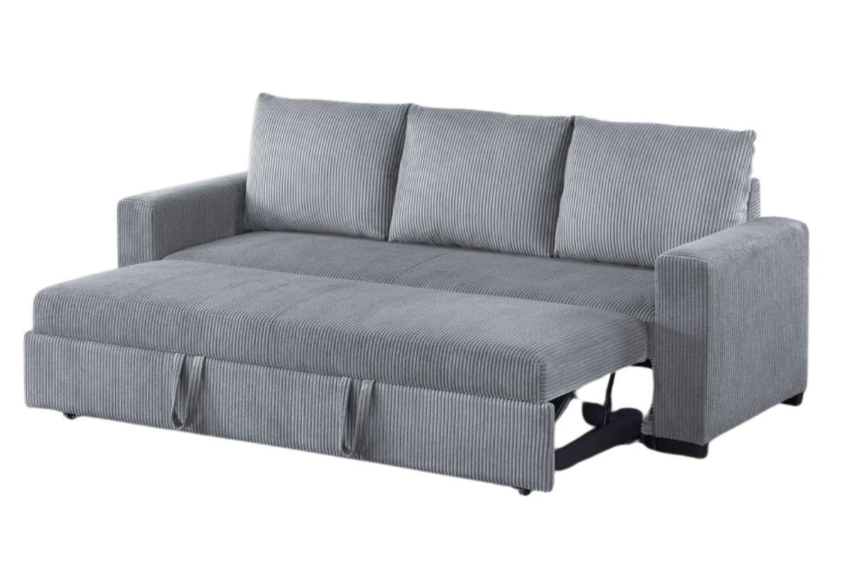 CONVERTIBLE SOFA FOG CORDUROY