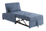 COVERTIBLE SOFA BLUE GRAY